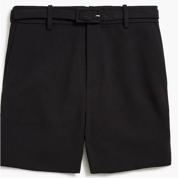 J. Crew Factory Pants - Jcrew Belted crepe short Black NWT Size 4